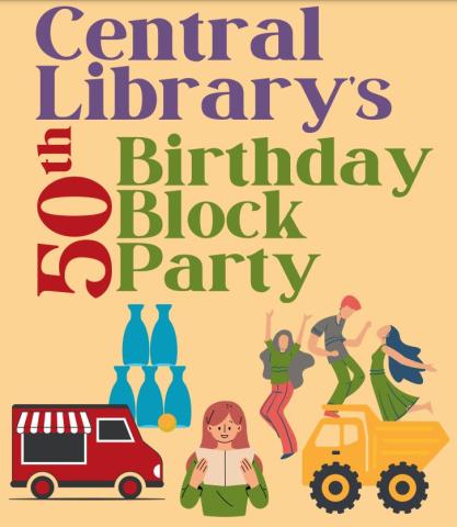 Brown County Central Library 50th Anniversary event poster