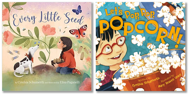 Popcorn and seed books by Cynthia Schumerth