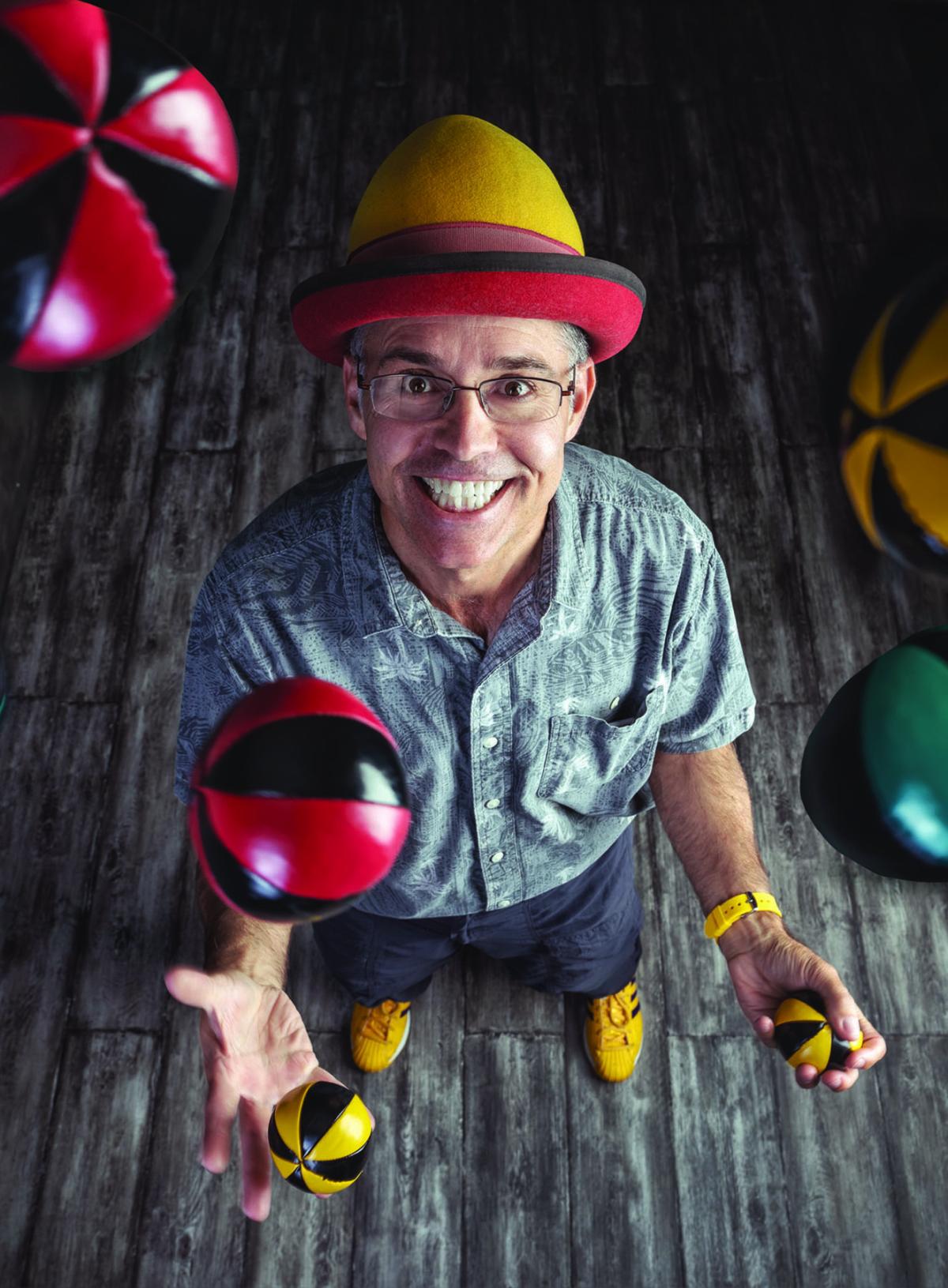 Photo of Dan Kirk juggling