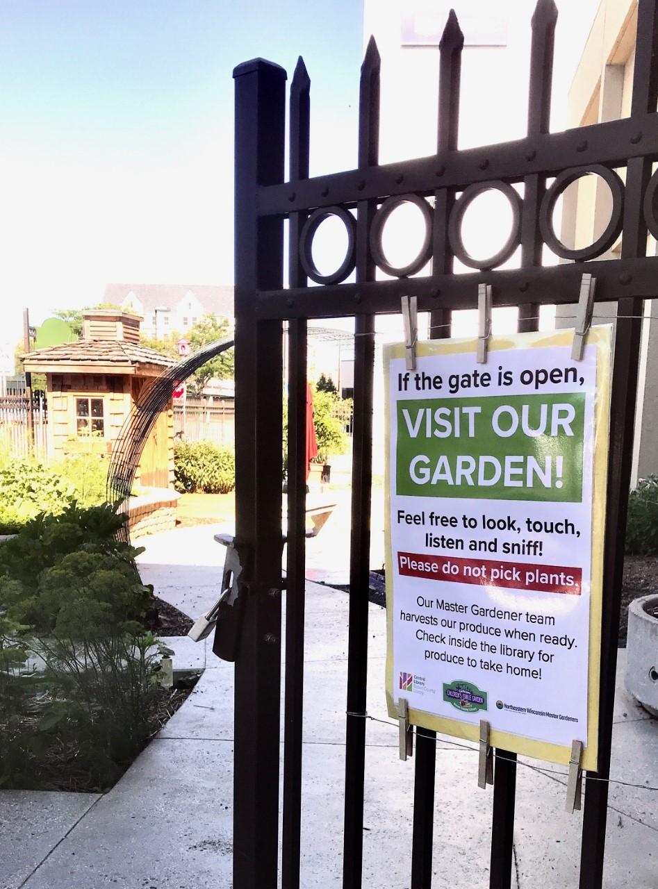 open gate in Cellcom Children's Edible Garden
